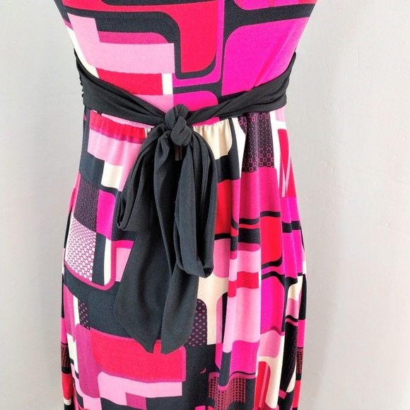 Volume One Color Block Dress Size Large - Picture 6 of 6
